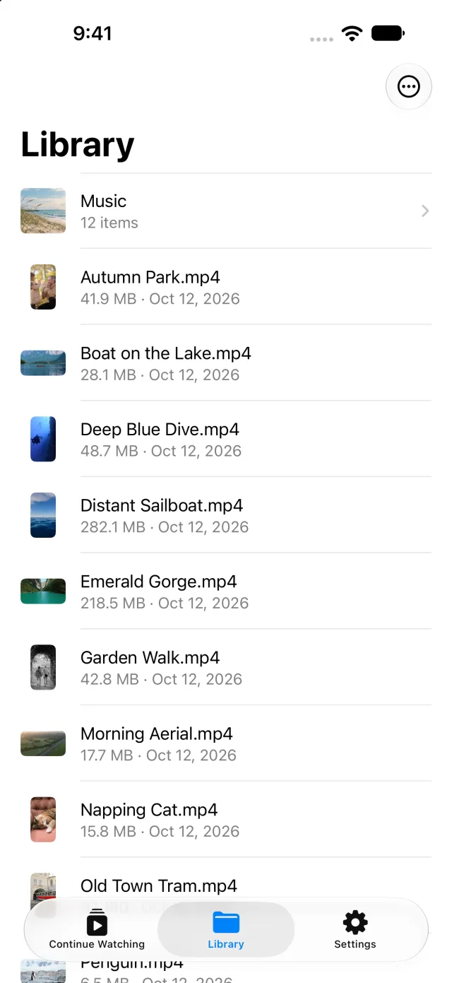 The library as a list